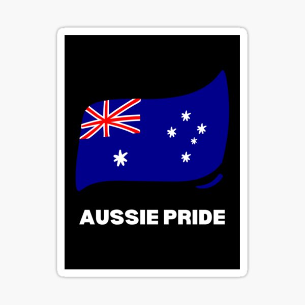 Aperçu de l'œuvre Aussie Pride - Conception du drapeau australien - Conception de la typographie créée et vendue par RM-Journey.