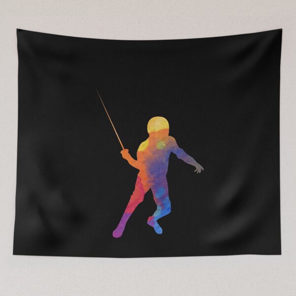 Item preview, Fencer Watercolor designed and sold by ProtonProject.