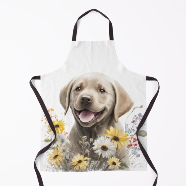 Item preview, Happy Baby Labrador with Flowers designed and sold by Barnissim.