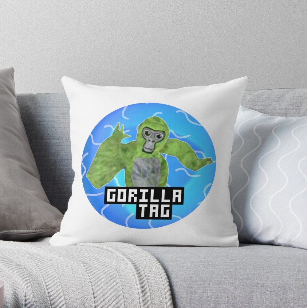 Gorilla Throw Pillow By Cornel Vlad – All About Vibe