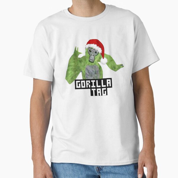 Item preview, Gorilla Tag Green Santa Hat Gorilla Shirt  designed and sold by DecalicoDesign.