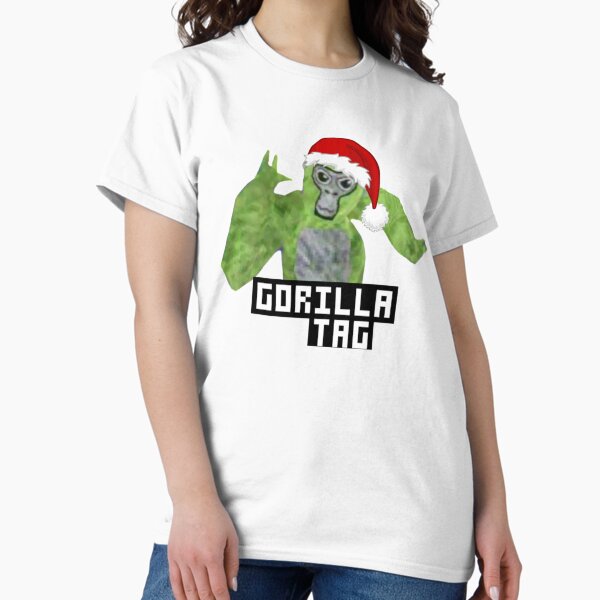 Item preview, Gorilla Tag Green Santa Hat Gorilla Shirt  designed and sold by DecalicoDesign.