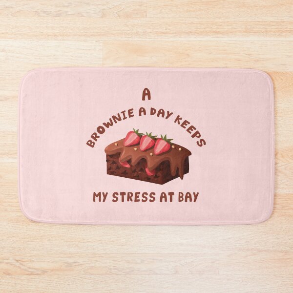 Item preview, A Brownie a day keeps my stress at bay - Funny Brownie Puns Sticker designed and sold by byFizCreative.