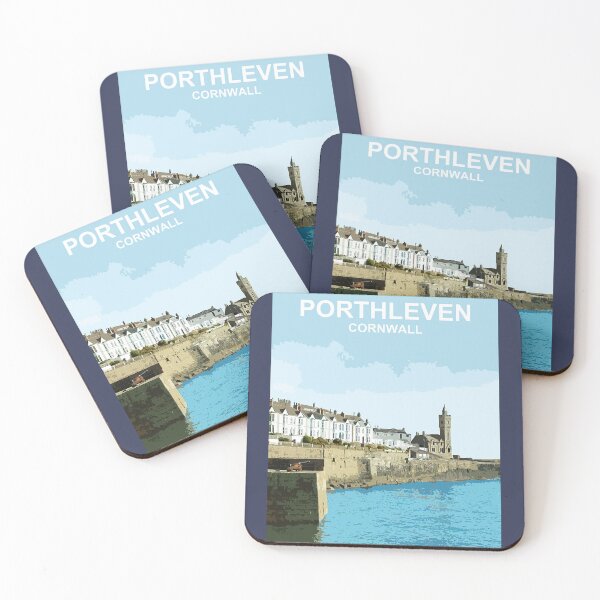 Artikelvorschau, Porthleven Cornwall. Kornisches Geschenk. Reiseplakat entworfen und verkauft von BarbaraGlebska.