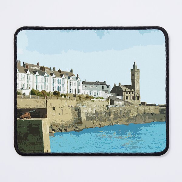 Item preview, Porthleven Cornwall. Cornish gift. Travel poster designed and sold by BarbaraGlebska.
