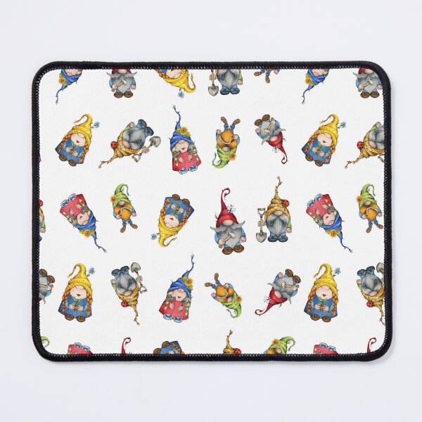 Item preview, Garden gnomes pattern for gardening lover gift funny designed and sold by Top-Bot.