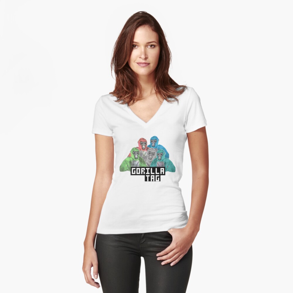 Item preview, Fitted V-Neck T-Shirt designed and sold by DecalicoDesign.