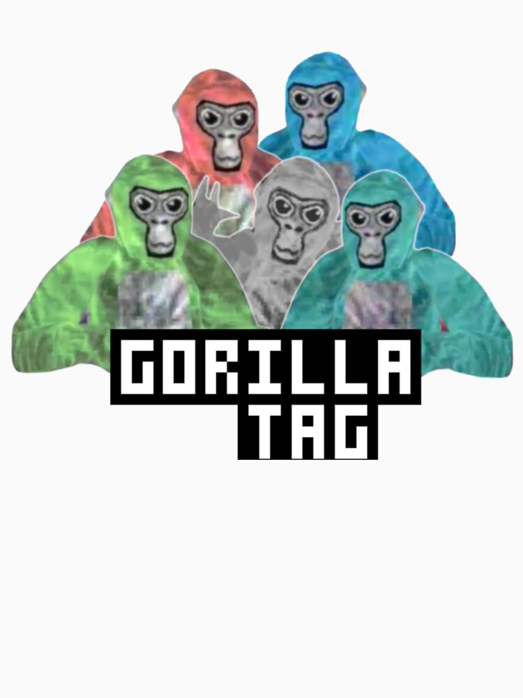 Thumbnail 7 of 7, Classic T-Shirt, Gorilla Tag Monkey Green Blue Red Gorilla designed and sold by DecalicoDesign.