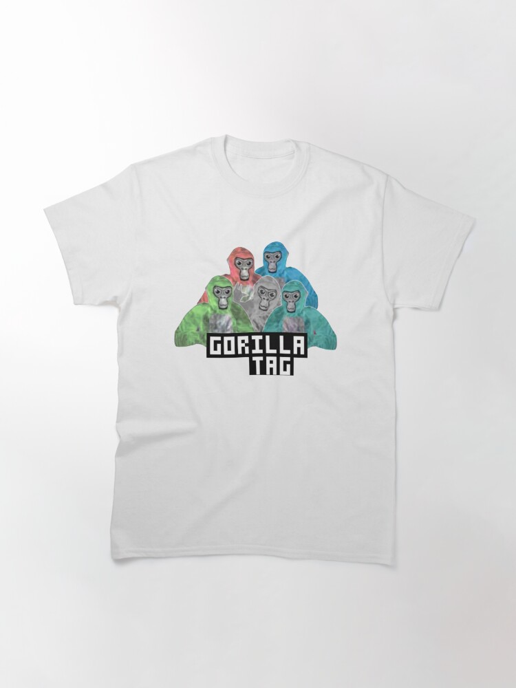 Thumbnail 3 of 7, Classic T-Shirt, Gorilla Tag Monkey Green Blue Red Gorilla designed and sold by DecalicoDesign.