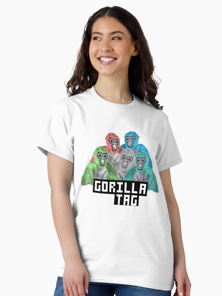 Thumbnail 2 of 7, Classic T-Shirt, Gorilla Tag Monkey Green Blue Red Gorilla designed and sold by DecalicoDesign.