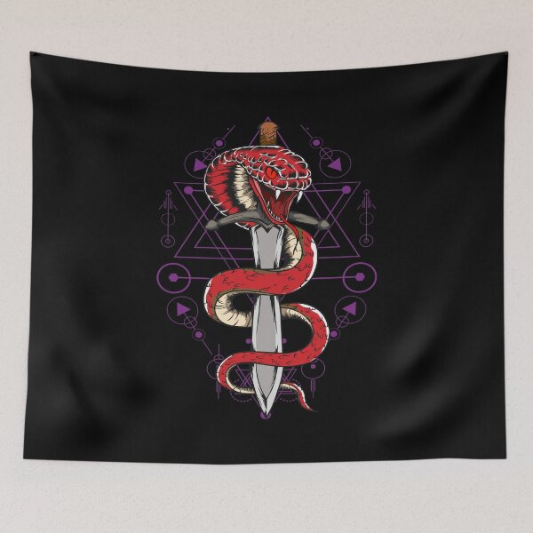 Item preview, A snake with a sword cool viper design cyber snake designed and sold by ReneMM.