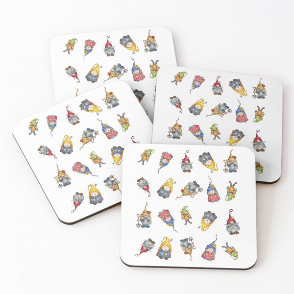 Item preview, Garden gnomes pattern for gardening lover gift funny designed and sold by Top-Bot.