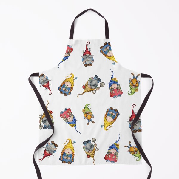 Item preview, Garden gnomes pattern for gardening lover gift funny designed and sold by Top-Bot.