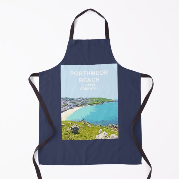 Item preview, Porthmeor St Ives Cornwall. Cornish gift. Travel poster designed and sold by BarbaraGlebska.