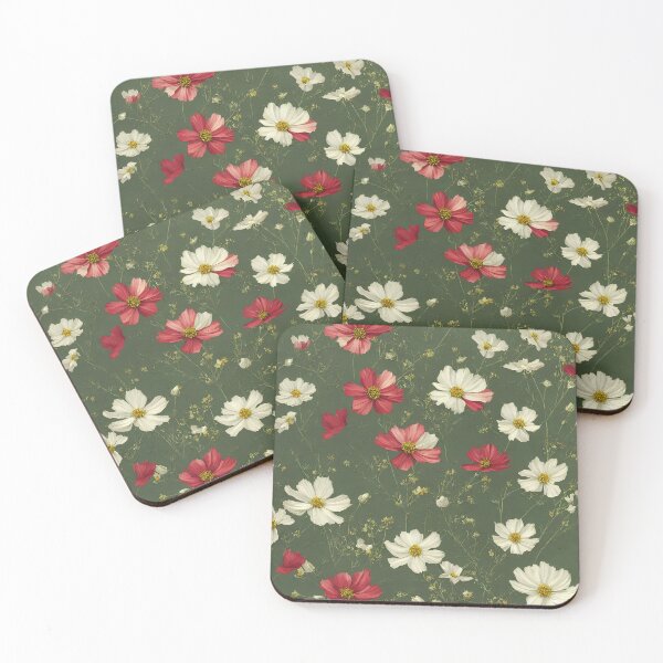 Item preview, Colorful October Cosmo Flowers designed and sold by FamiliarPufferfish.
