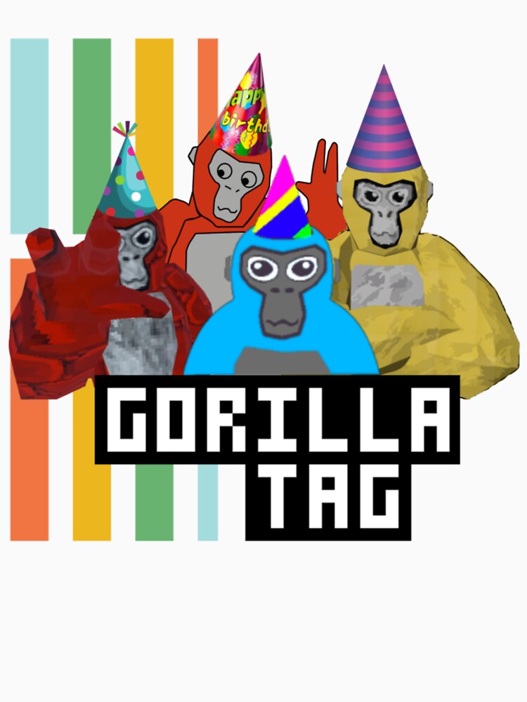 Thumbnail 7 of 7, Classic T-Shirt, Gorilla Tag Party Time 5   designed and sold by DecalicoDesign.