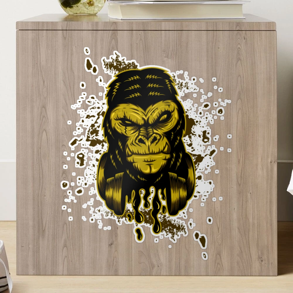 Cute Animals Gorilla Mode Funny Gift Idea' Sticker