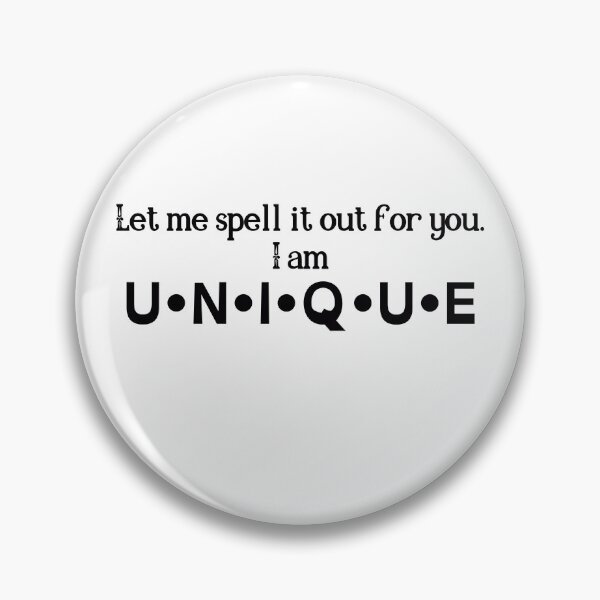 Item preview, I am unique - whimsical self-love designed and sold by TinyPurpleHouse.