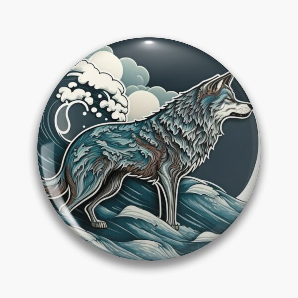 Item preview, Riding the wolf wave designed and sold by sparkzeno.