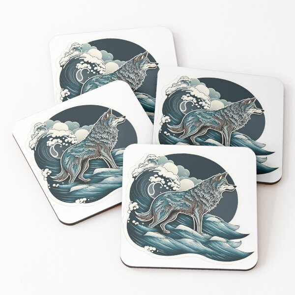 Item preview, Riding the wolf wave designed and sold by sparkzeno.