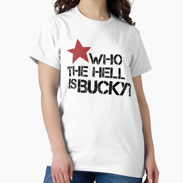 Vista previa del artículo con la obra «quien diablos es bucky», diseñado y vendido por AmceeDesigns.