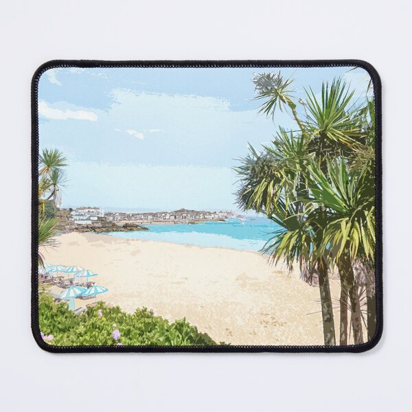 Artikelvorschau, Porthminster Beach St. Ives Cornwall. Kornisches Geschenk. Reiseplakat entworfen und verkauft von BarbaraGlebska.