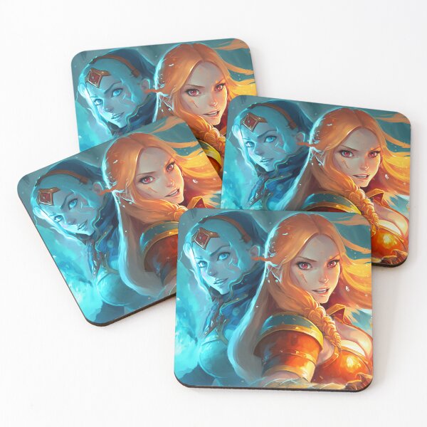 Item preview, Sisterhood - Dota 2 - Crystal Maiden and Lina designed and sold by danielstirling.