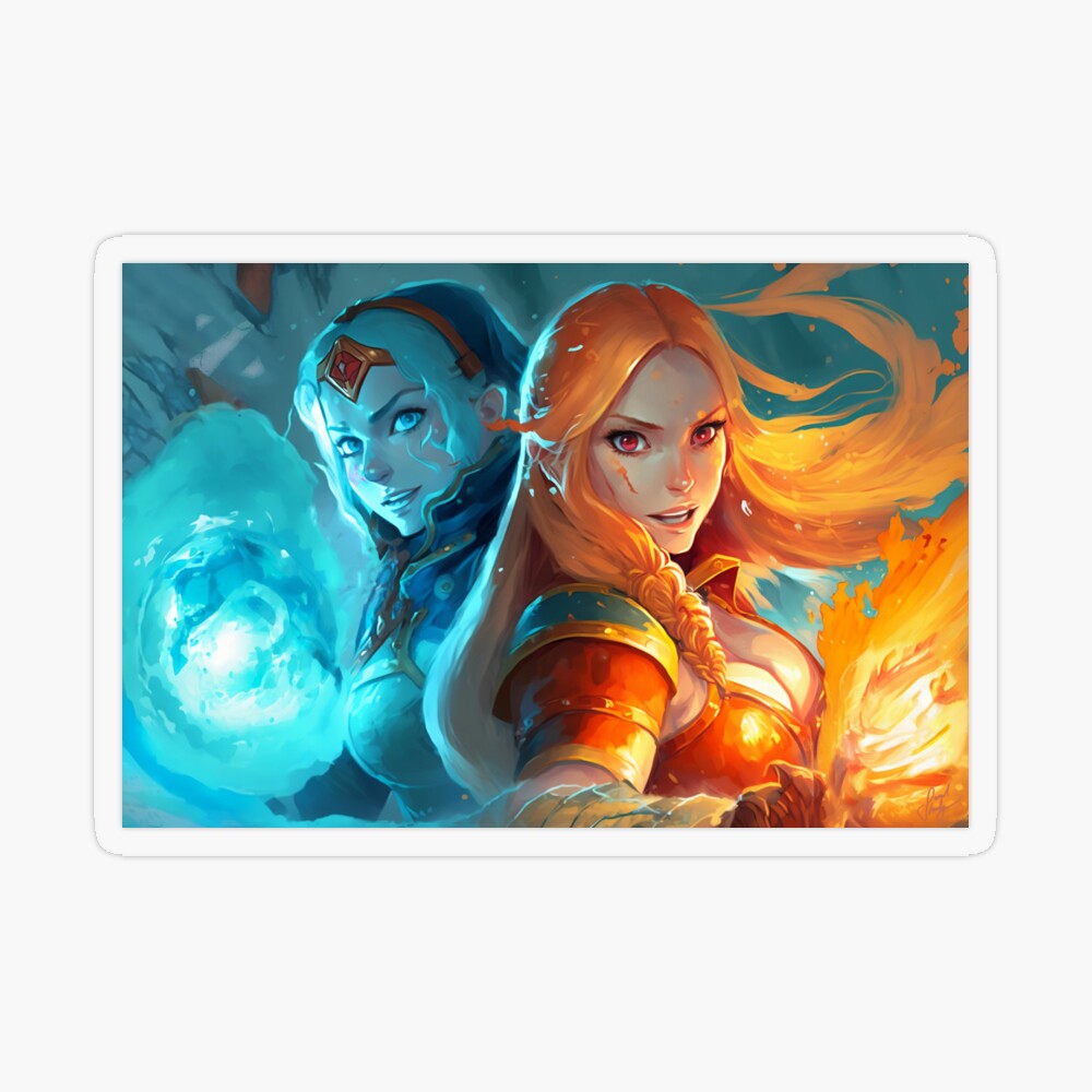 Belle & Beast Dota 2 Love - Skywrath Mage & Vengeful Spirit Art