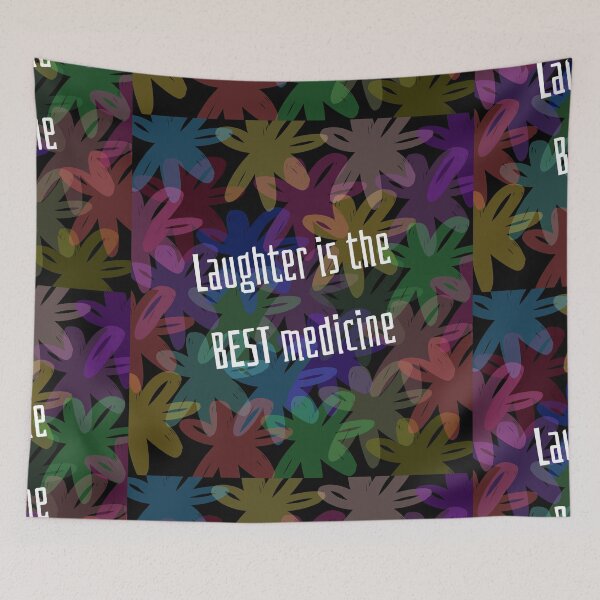 Item preview, Laughter Is The Best Medicine Positive Life Quotes  designed and sold by BasmalaSubhani.