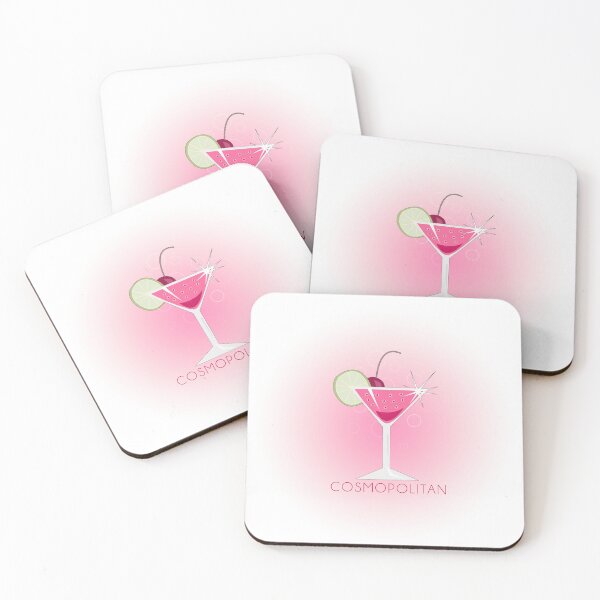 Item preview, Pink Cosmopolitan cocktail with lime. party cup illustration designed and sold by ennablues.