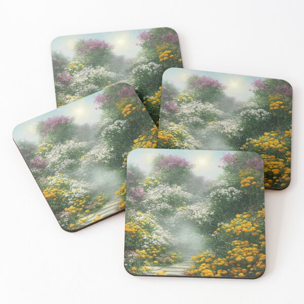 Item preview, Path Through November Chrysanthemums designed and sold by FamiliarPufferfish.