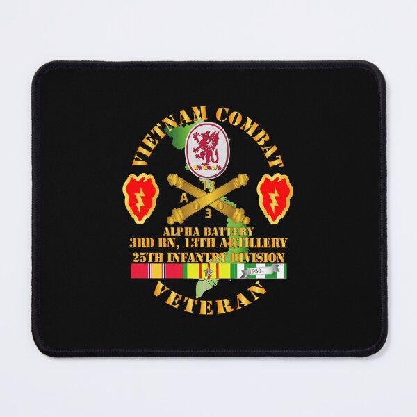 Item preview, Army - Vietnam Combat Veteran w A Btry - 3rd Bn 13th Artillery DUI - 25th ID SSI designed and sold by Military Insignia Products.