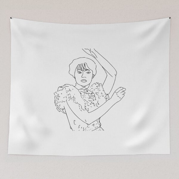 Item preview, Wednesday lineart fanart designed and sold by Daizydrawshop.