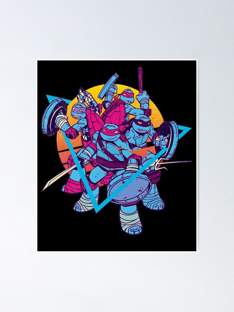 Thumbnail 1 of 3, Poster, Ninja Turtles Name And Color Awesome For Movie Fans designed and sold by RoderickFrancis.