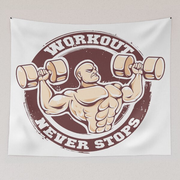 Item preview, Workout Never Stops! designed and sold by Varden.
