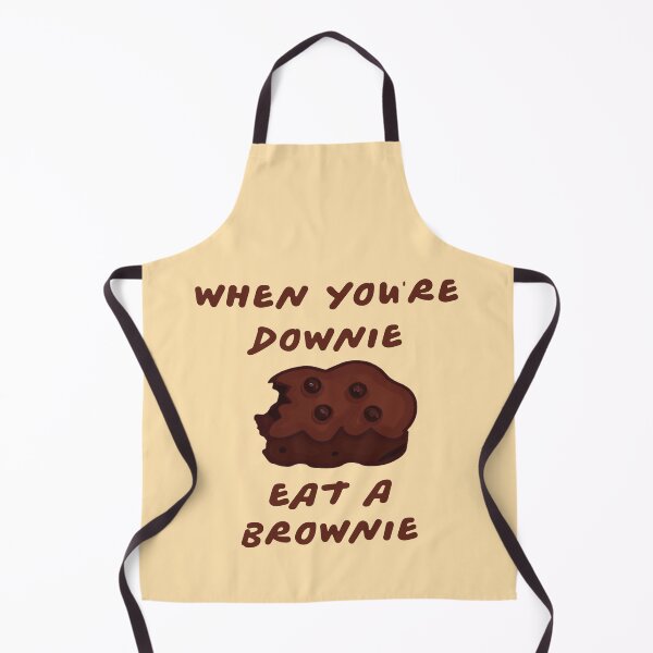 Item preview, When You are Downie eat a Brownie- Funny Brownie puns sticker designed and sold by byFizCreative.