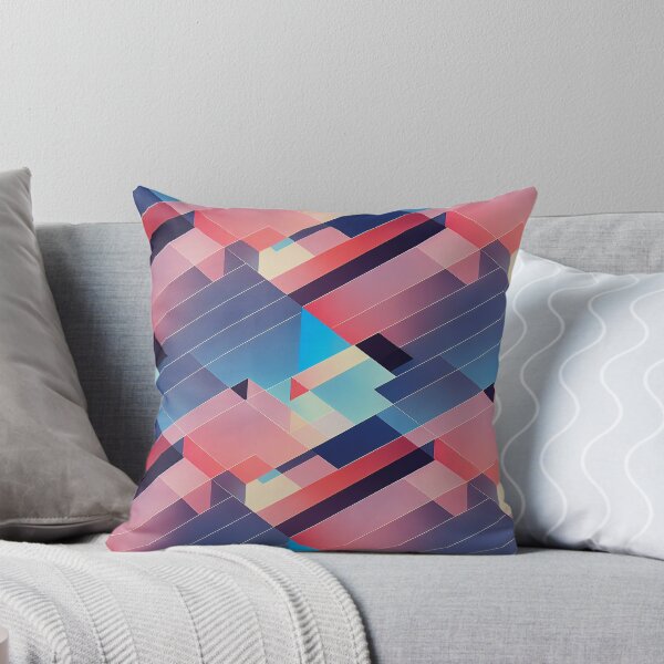 Artikelvorschau, Chillwave-Muster im Stil der 80er Jahre in Blau und Pink entworfen und verkauft von Fine Prints.