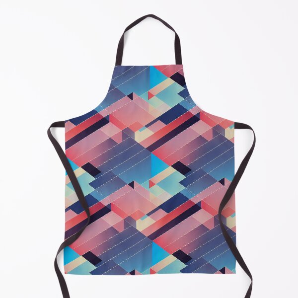Item preview, Patrón de estilo Chillwave 80s en azul y rosa designed and sold by Fine Prints.