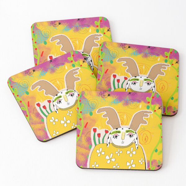 Item preview, Moose floral Illustration designed and sold by luxelle2k.