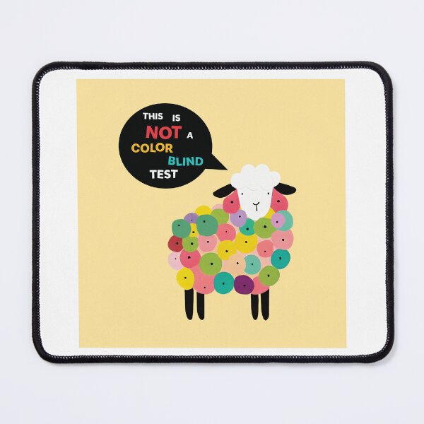 Item preview, Cute Sheep Design | Color BlindTest | Colorful Sheep with Circles | Fun Graphic Design | Quirky Animal Art | Colorful Animal Illustration | Animal Design designed and sold by ArtPowTech.
