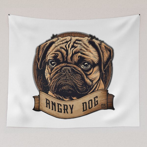 Item preview, Angry Dog: Pug designed and sold by BWstudios.