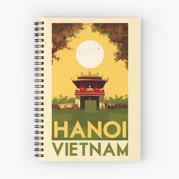 Item preview, Hanoi - Vintage Travel Poster designed and sold by Fab5Design.