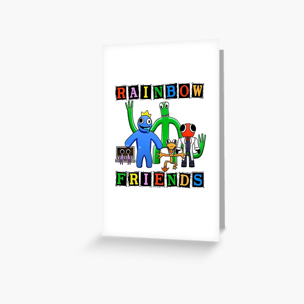 Red Scientist Rainbow Friend Greeting Card for Sale by