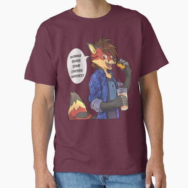 Item preview, Chicken Nuggies Toku Furry Fox Sticker Design designed and sold by Bradon Ortiz.