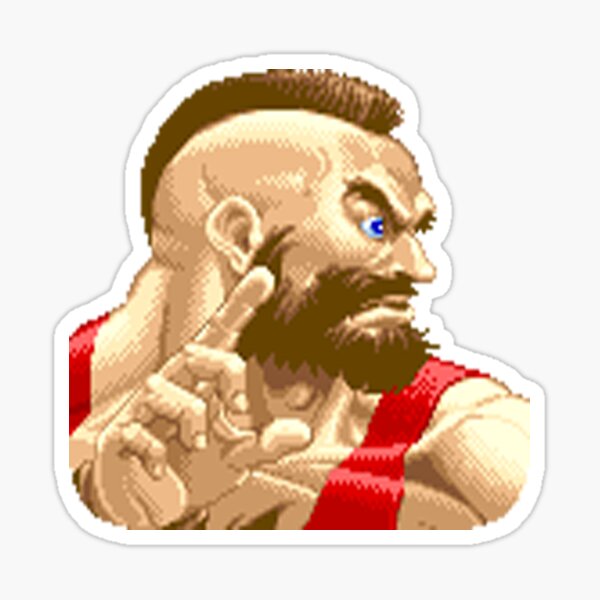 Zangief (SF6) Defeated Face Sticker – Vinyl Labz