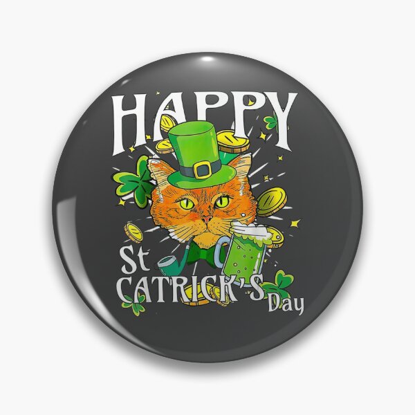 Item preview, Cat Shamrock Leprechaun  Happy St Patricks Day  designed and sold by danialysungarta.