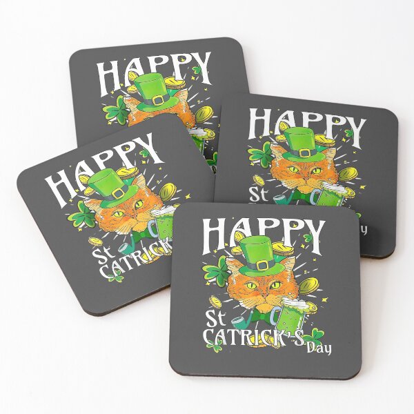 Item preview, Cat Shamrock Leprechaun  Happy St Patricks Day  designed and sold by danialysungarta.