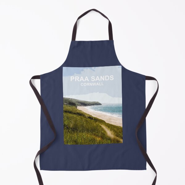 Item preview, Praa Sands Cornwall. Cornish gift. Travel poster designed and sold by BarbaraGlebska.