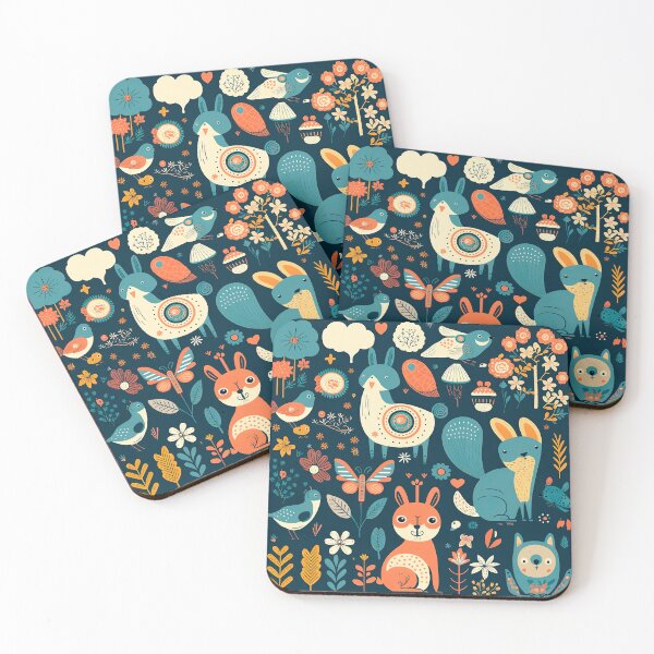 Item preview, Animals and flowers pattern designed and sold by FelpoStore.