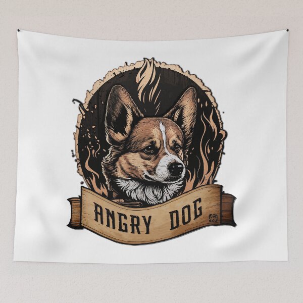 Item preview, Angry Dog: Welsh corgi designed and sold by BWstudios.